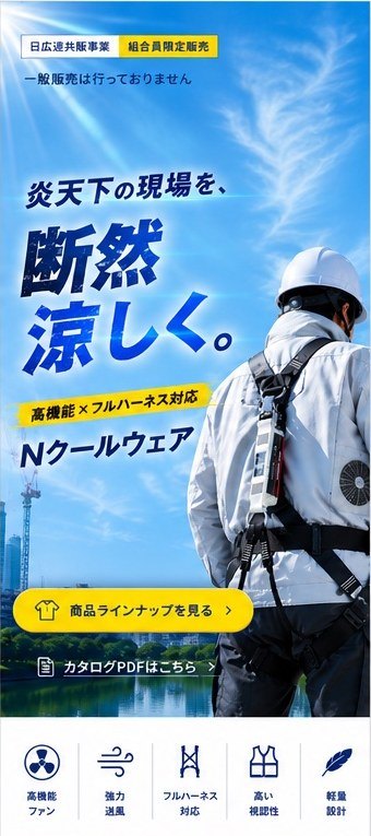 Nクールウェア共販ページ メインビジュアル タブレット版